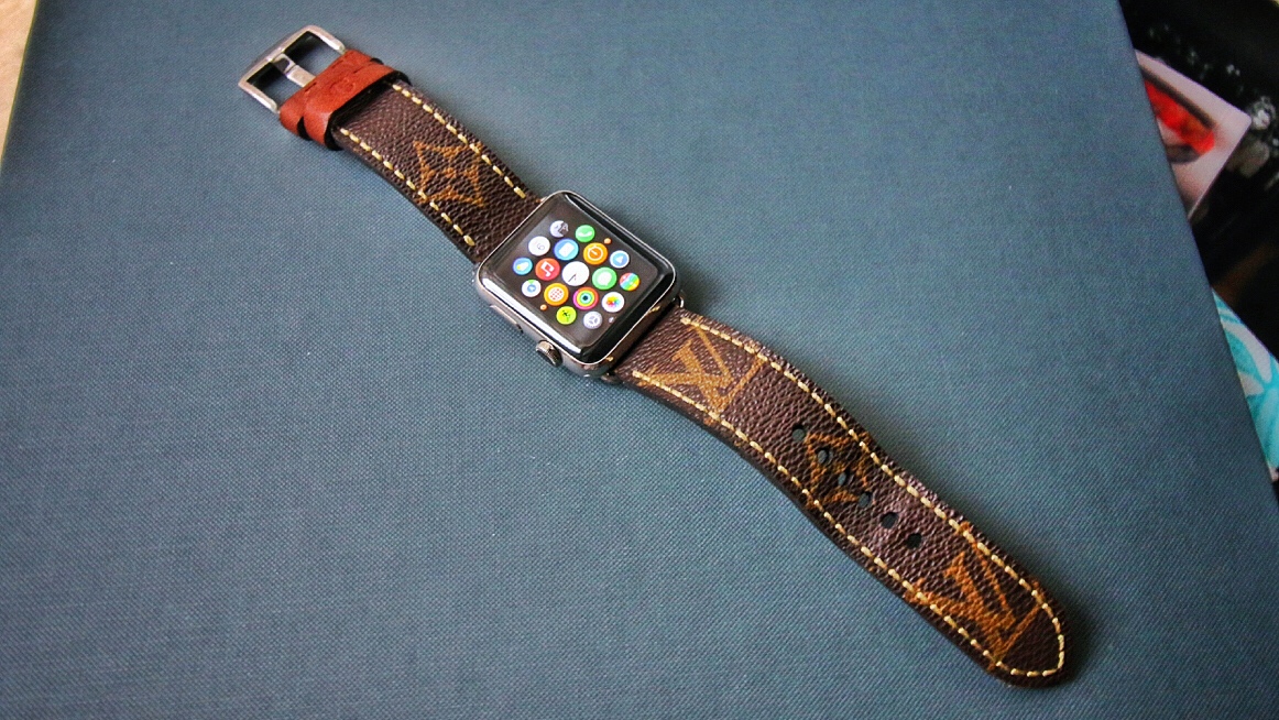 Handmade Louis Vuitton Strap Apple Watch